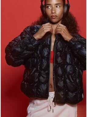 Free People Scrunchy Glossy Pippa Packable Jacket Outdoors Gorpcore Womens M